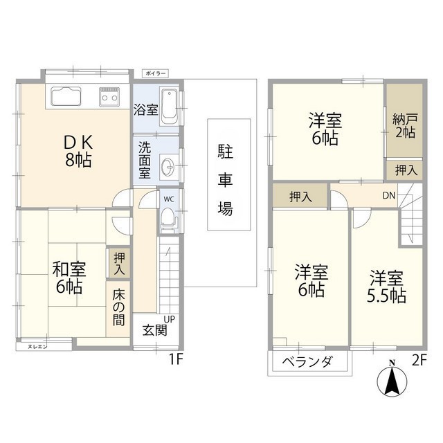 八王子市元八王子町３丁目住宅（０００４６５９）の間取り