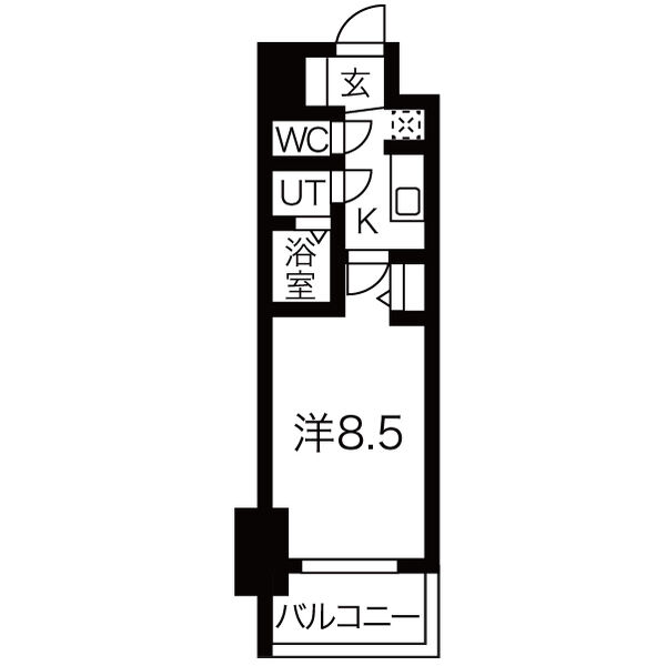 プレデコート西京極の間取り