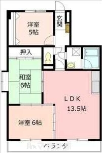 名古屋市北区萩野通のマンションの間取り