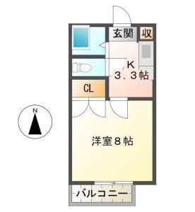 サンコーポ岩成の間取り