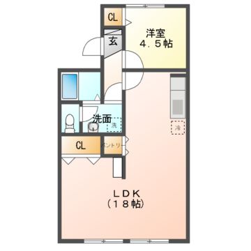 セジュールＩＢＡの間取り