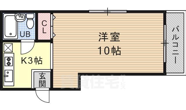 【大津市中央のマンションの間取り】