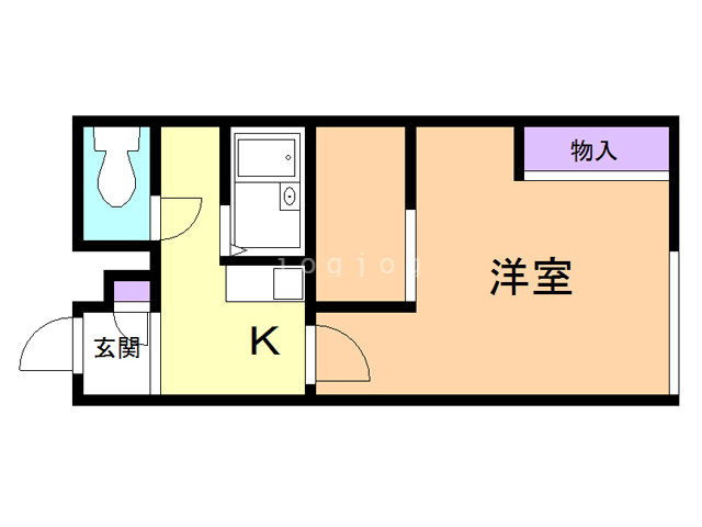 レオパレス錦町通りの間取り