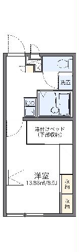 レオパレスリュイソーの間取り