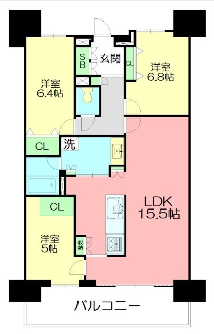 HF辻堂レジデンスの間取り