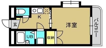 鹿児島市冷水町のマンションの間取り