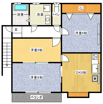 磯部ナシェールハイツの間取り