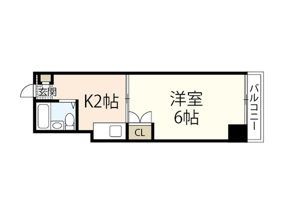 【広島市西区庚午中のマンションの間取り】