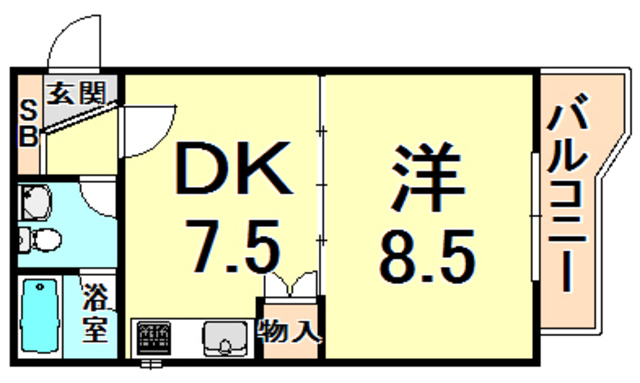 ウィンディつかしん西の間取り