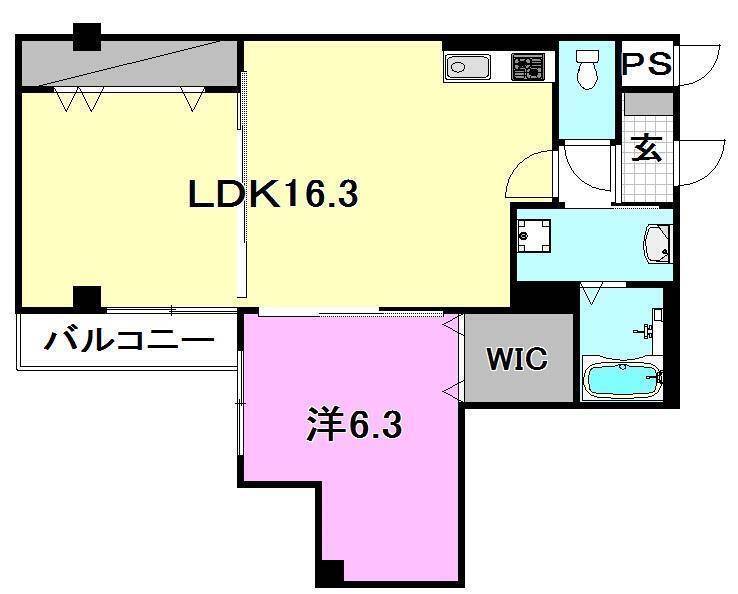 Mayfair南市駅Premiumの間取り