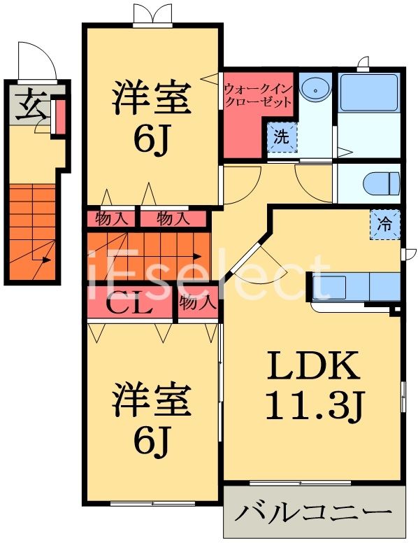 市原市青柳のアパートの間取り