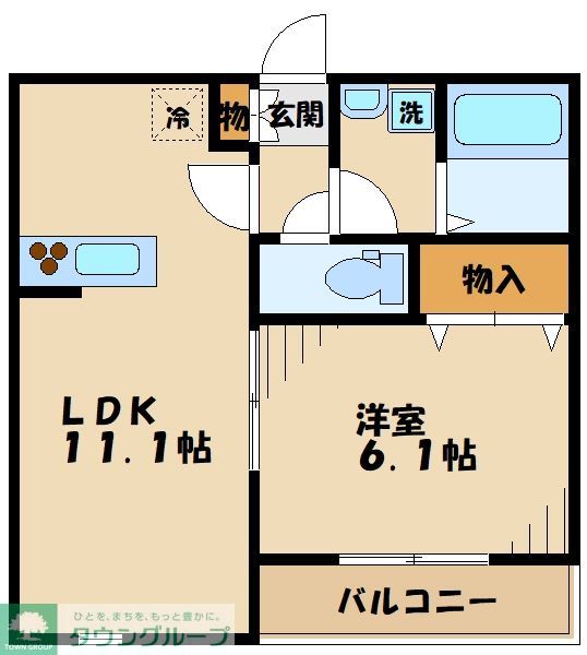 八王子市西片倉のマンションの間取り