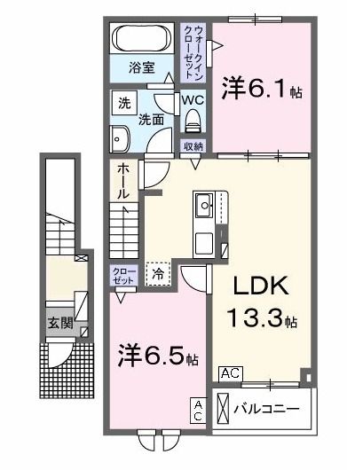 クラールII　Ａの間取り