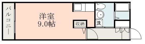 鹿児島市永吉のマンションの間取り