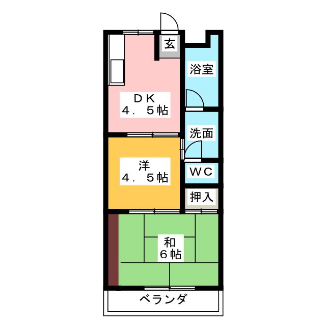 コーポユースの間取り