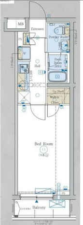 エステムコート元住吉の間取り