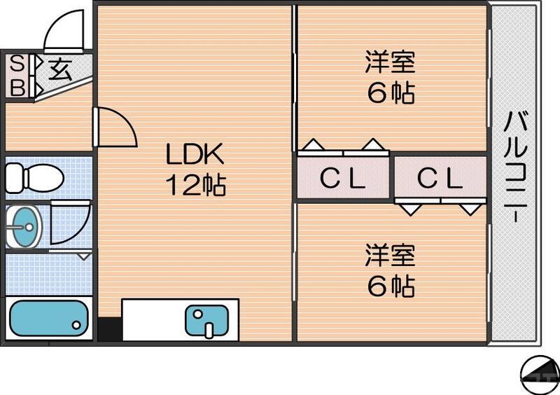 アベニュー中加賀屋の間取り