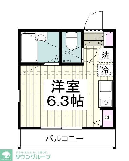 【横浜市南区堀ノ内町のアパートの間取り】