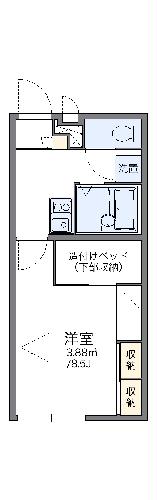 レオパレス若里Iの間取り