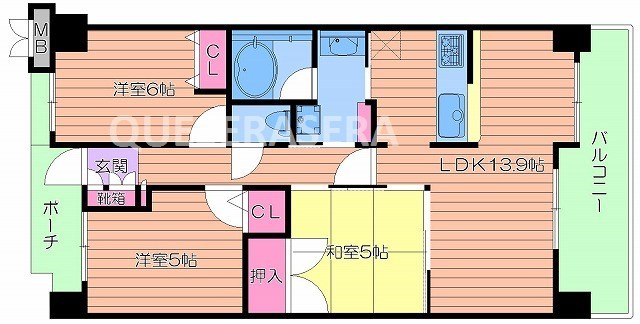 レジディア都島IIの間取り