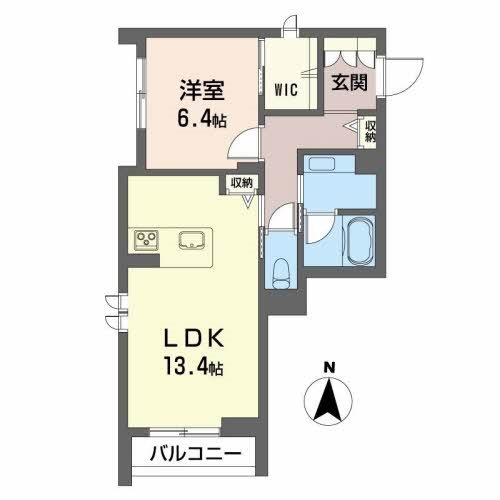 松本市開智のマンションの間取り