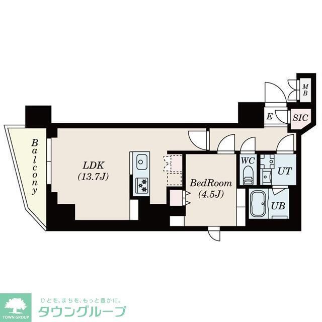 S-RESIDENCE駒沢大学駅前の間取り