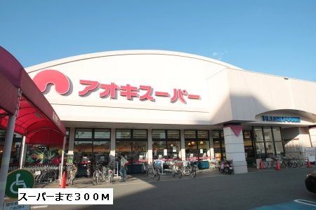スーパー　アオキスーパー（スーパー）まで300m