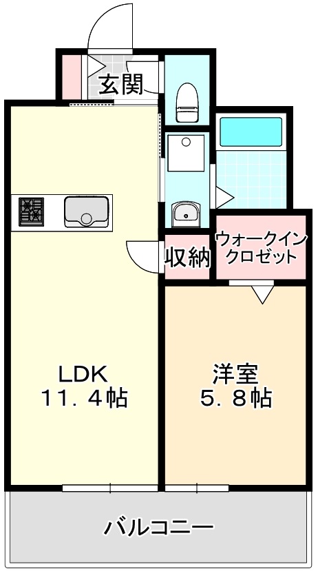 クレド桜橋の間取り