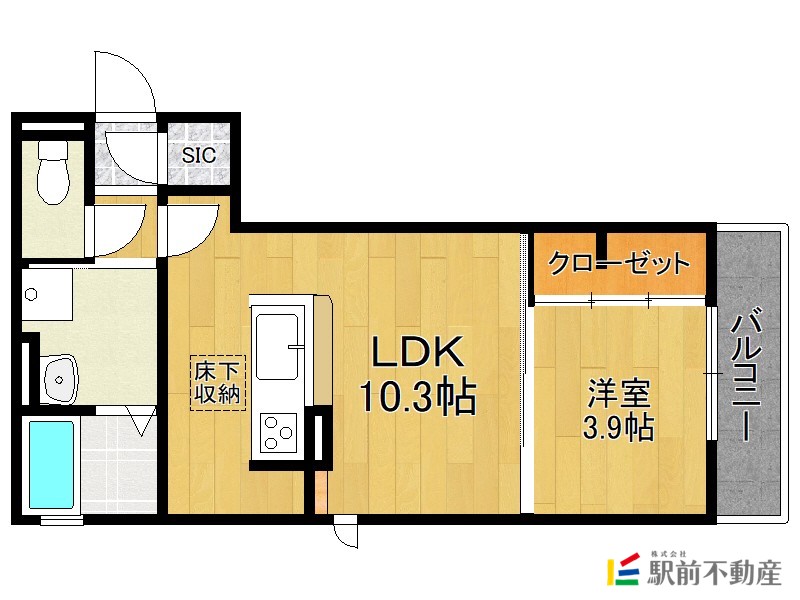 D-room下大利駅前の間取り写真