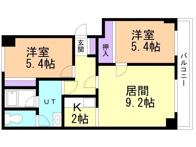コーポ旭豊の間取り