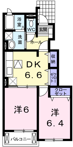 コージーコート朝霧I番館の間取り