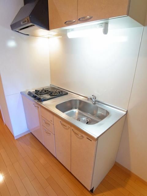 キッチン　♪火力の強い２口ガスコンロ付き♪