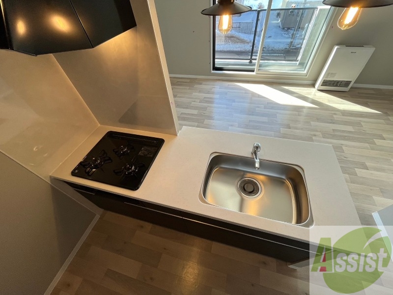 キッチン　システムキッチンなので、すぐお料理に使えます！