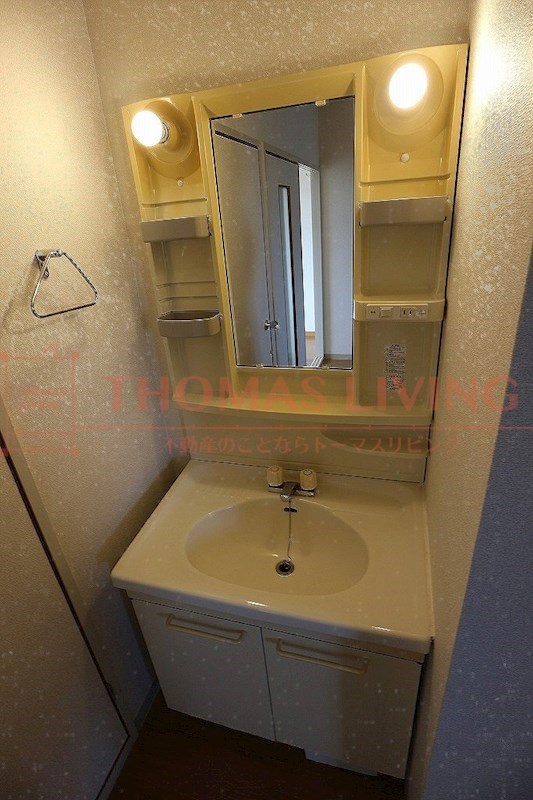 洗面設備　写真は別号室のものです。