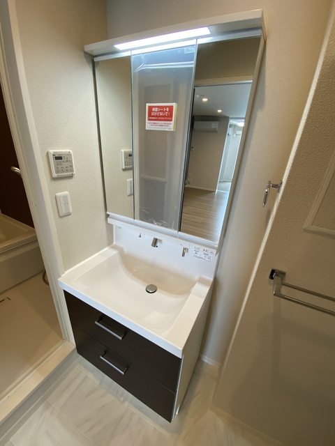 洗面設備　忙しい朝に嬉しい設備。