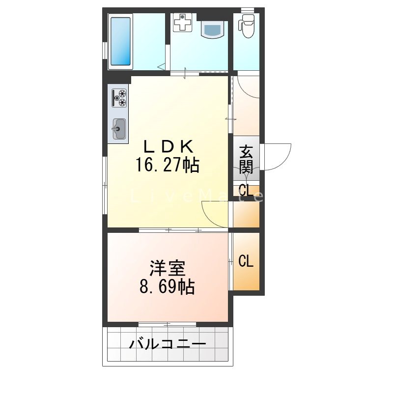 リアン名谷の間取り写真