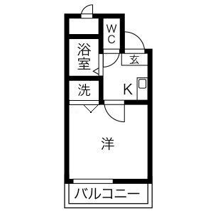 ハイムタケダT-8の間取り写真