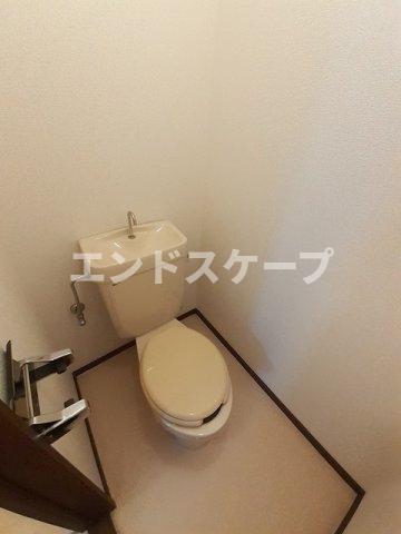 上信電鉄 佐野のわたし駅 徒歩12分 2階建 築40年のトイレ写真
