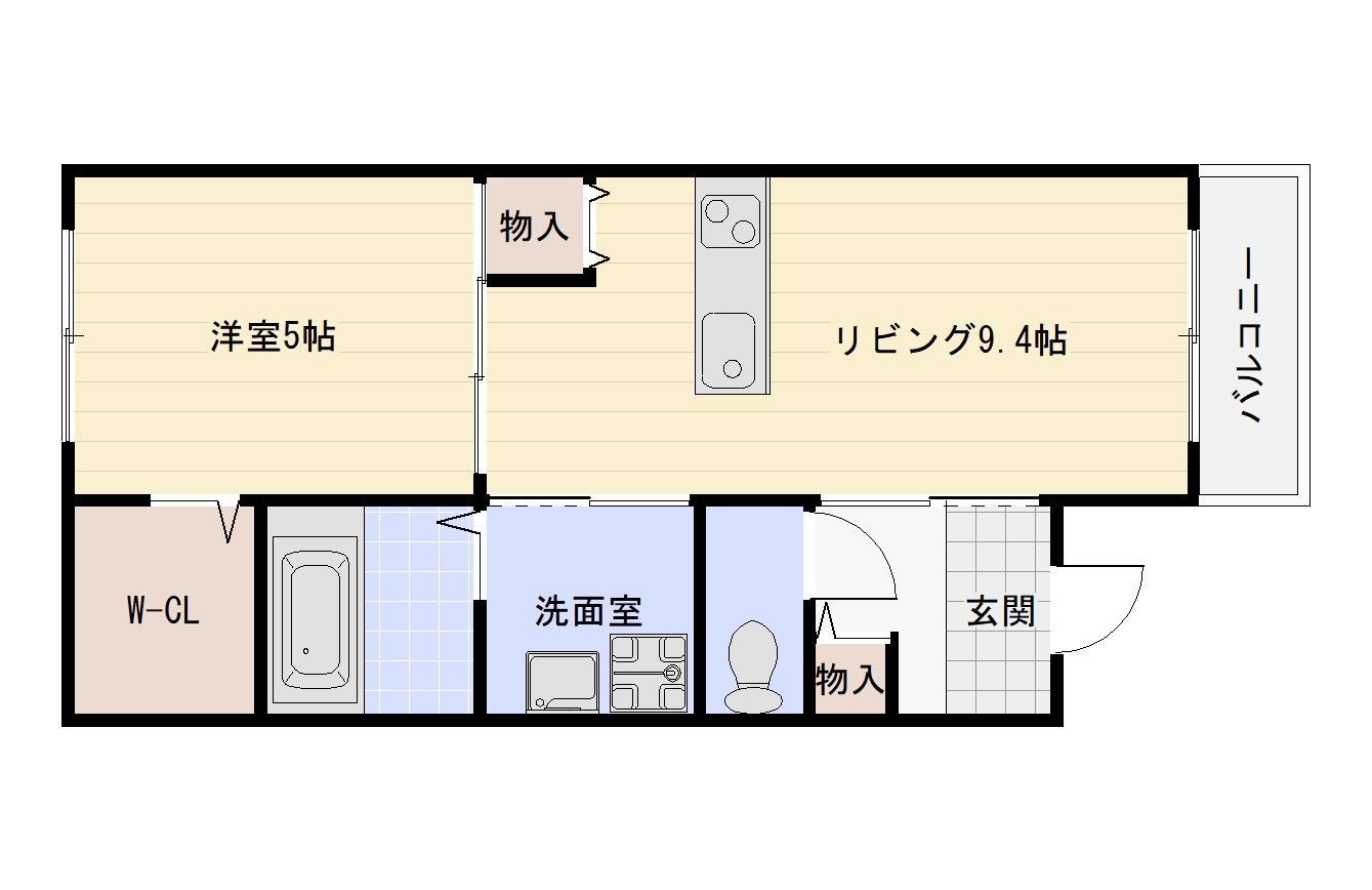 地下鉄谷町線 平野駅 徒歩8分 3階建 築19年の間取り写真