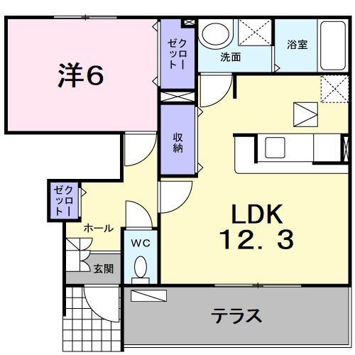 カーサ プラシードの間取り写真
