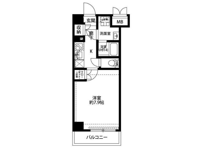 京王線 千歳烏山駅 徒歩5分 5階建 築11年の間取り写真