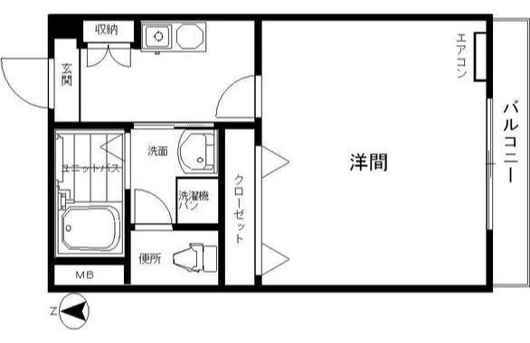 名鉄瀬戸線 東大手駅 徒歩5分 4階建 築47年の間取り写真