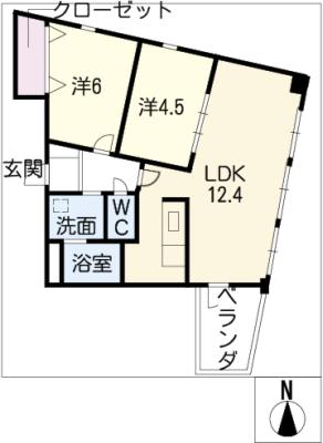 AXIS伝馬の間取り写真