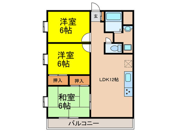 藤苑マンションの間取り写真
