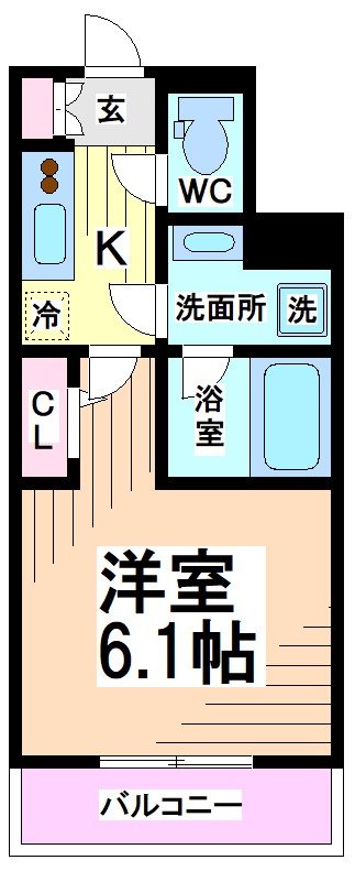 小田急線 登戸駅 徒歩8分 5階建 築11年の間取り写真
