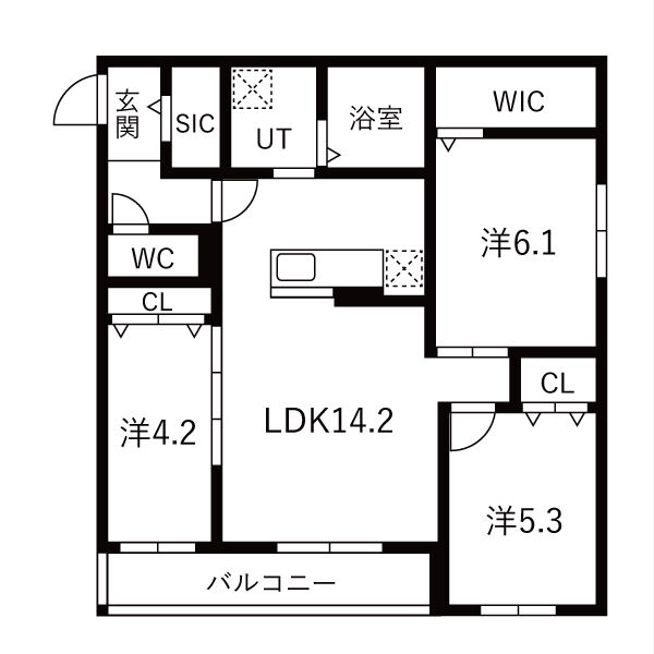 S.Uスクエアの間取り写真