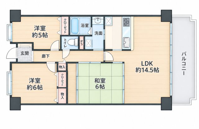 東灘コーストアベニュー参番館の間取り写真