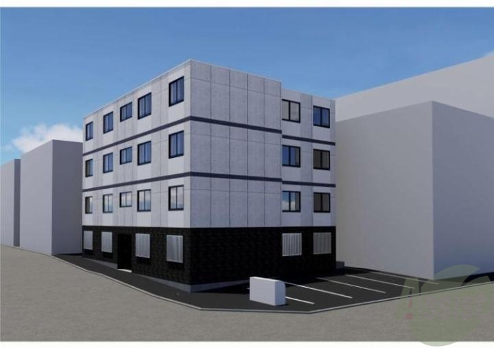 建物外観　外観予想パース　札幌市白石区「Ｎｏｂｌｅ　Ｖｉｓｔａ　南郷」