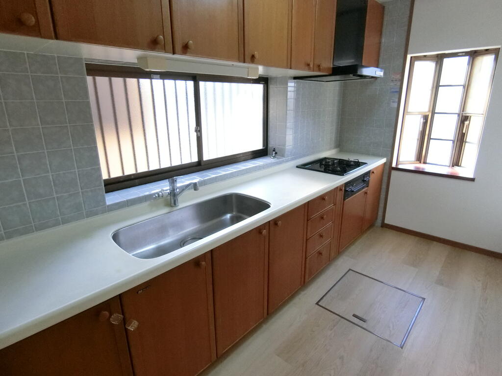 熊取町小谷北貸家のキッチン写真