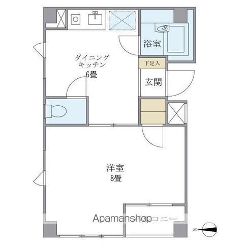 ハイツナカヤ大岡山の間取り写真